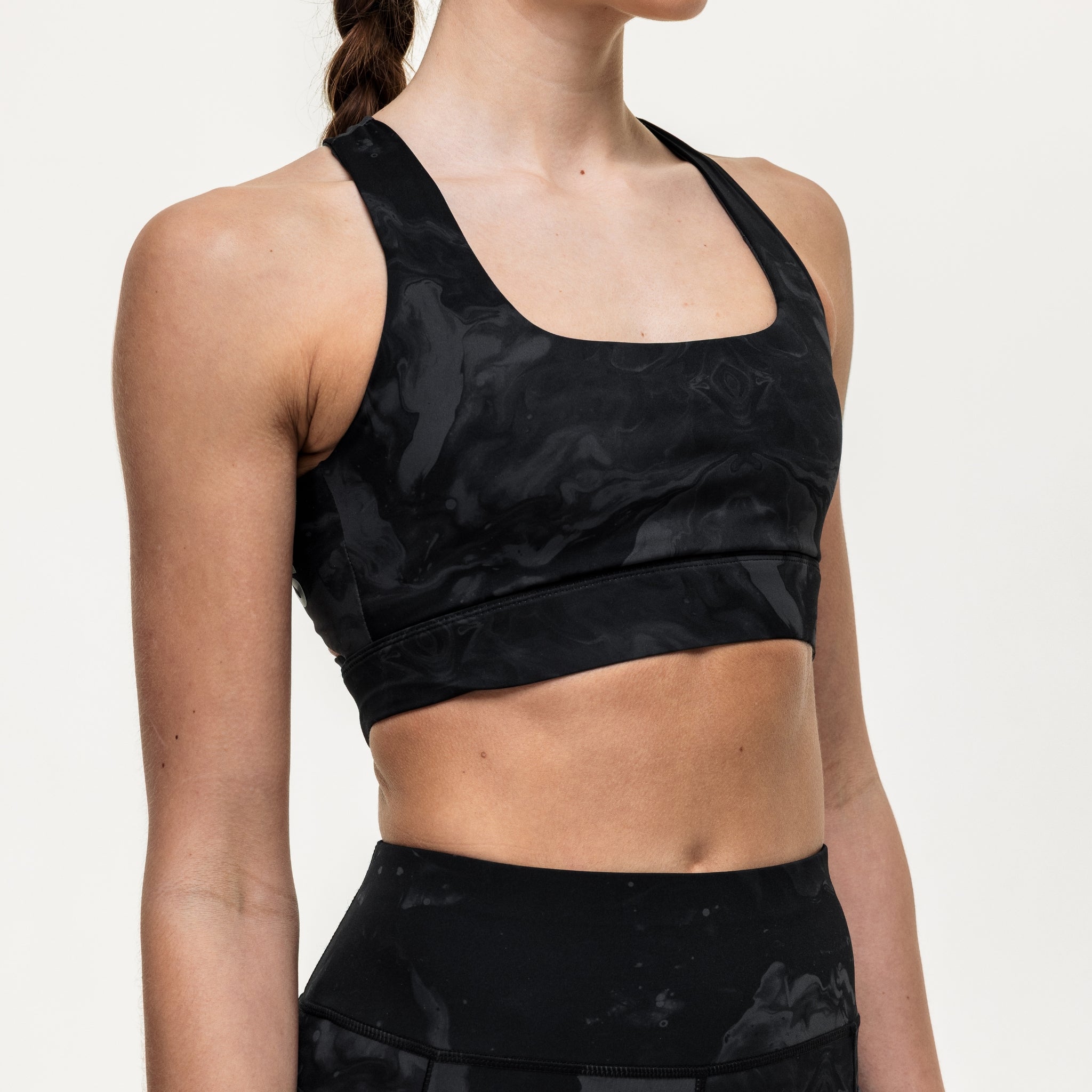 Flex Medium Support Bra - Slate Marble