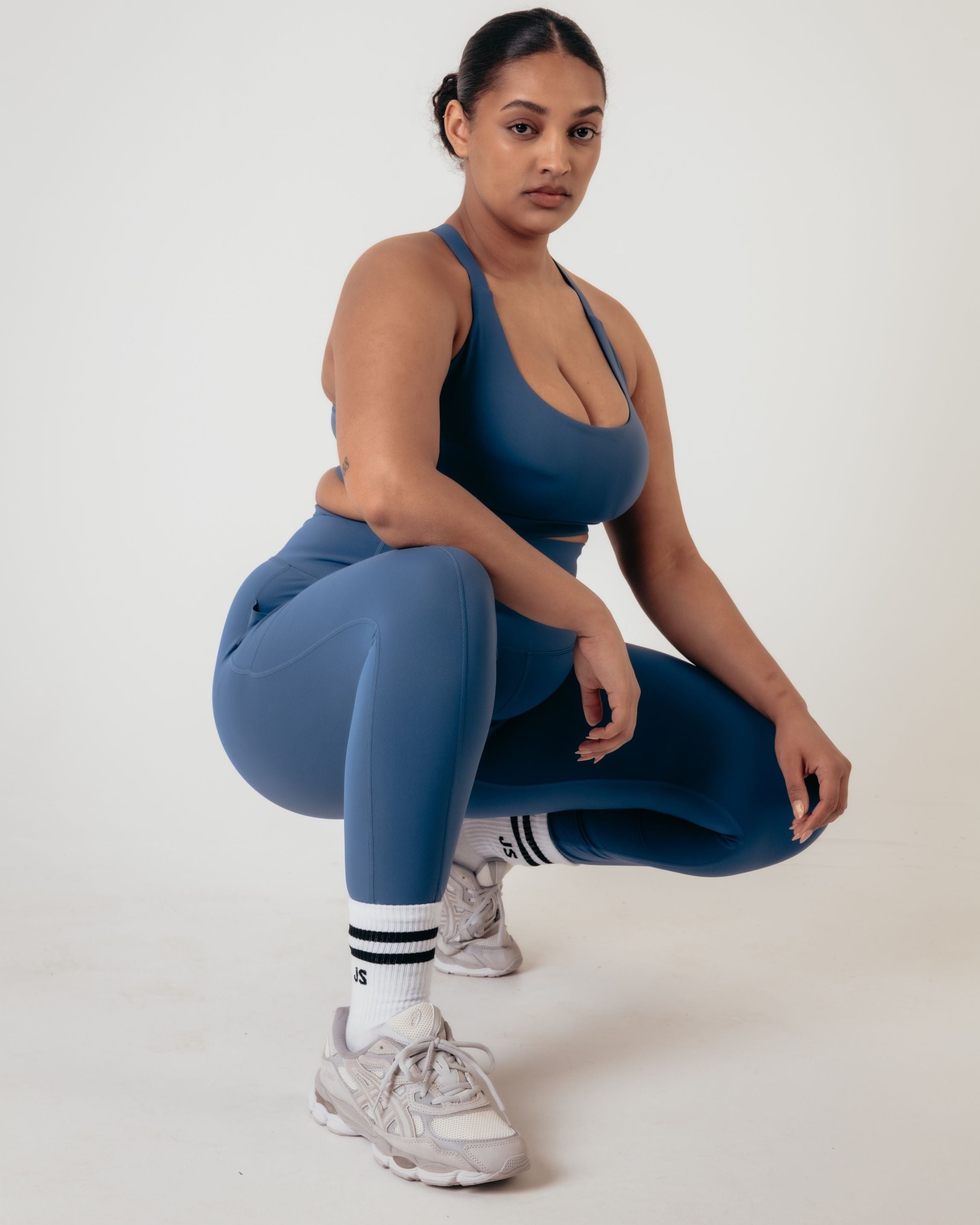 Sculpt 7/8 High Rise Training Leggings - Indigo