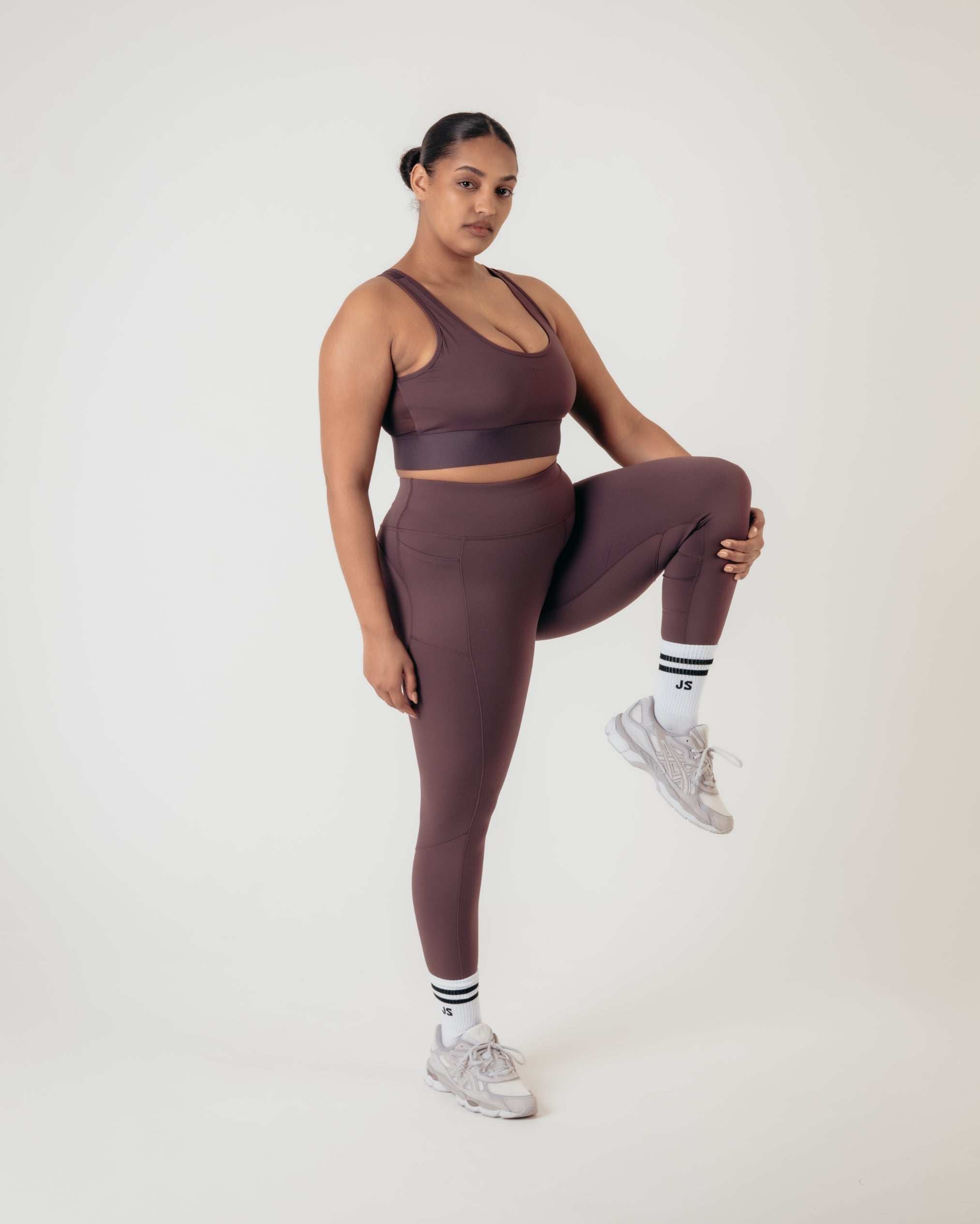 Power High Rise 7/8 Leggings - Burgundy
