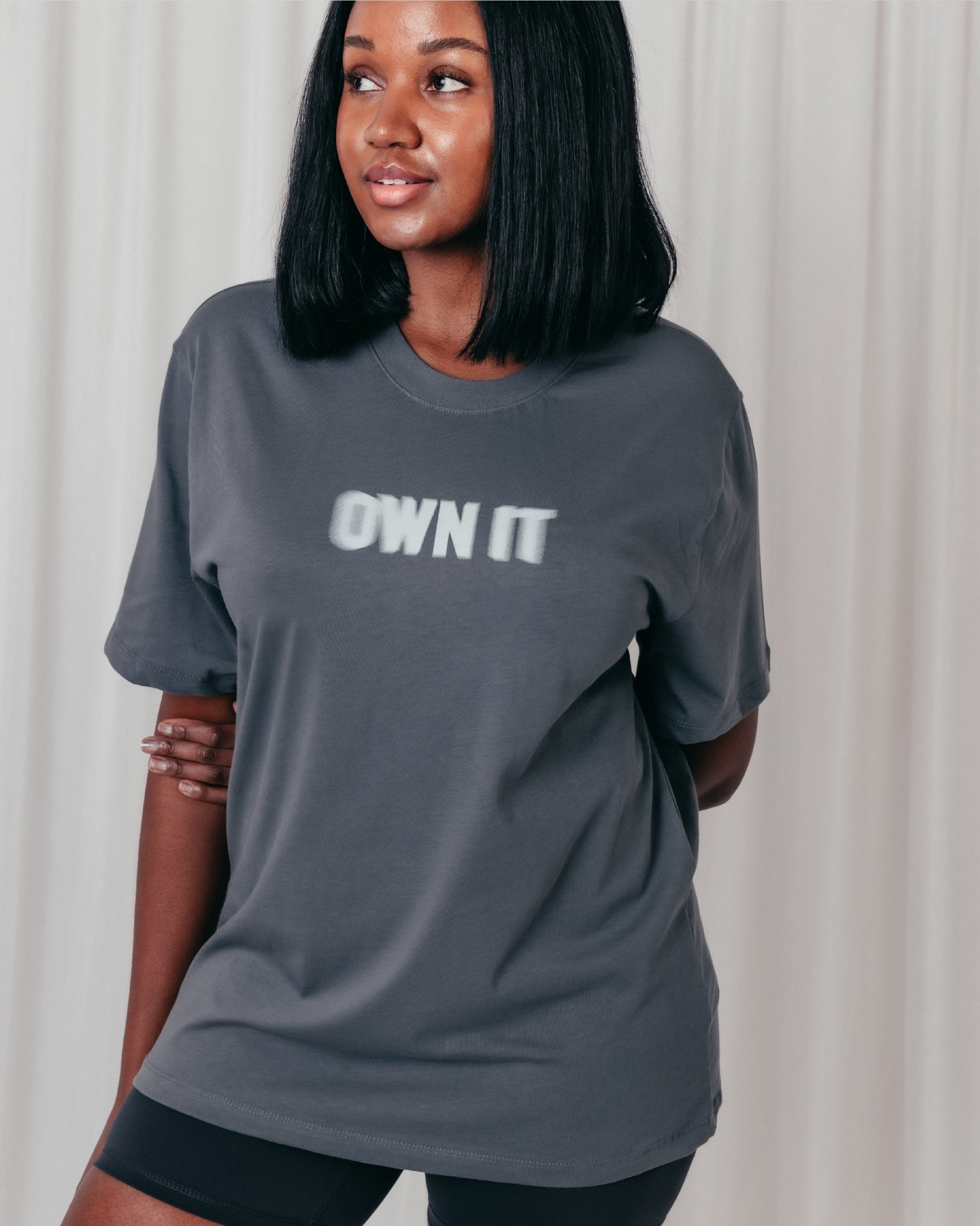 Own It Boyfriend Tee - Graphite
