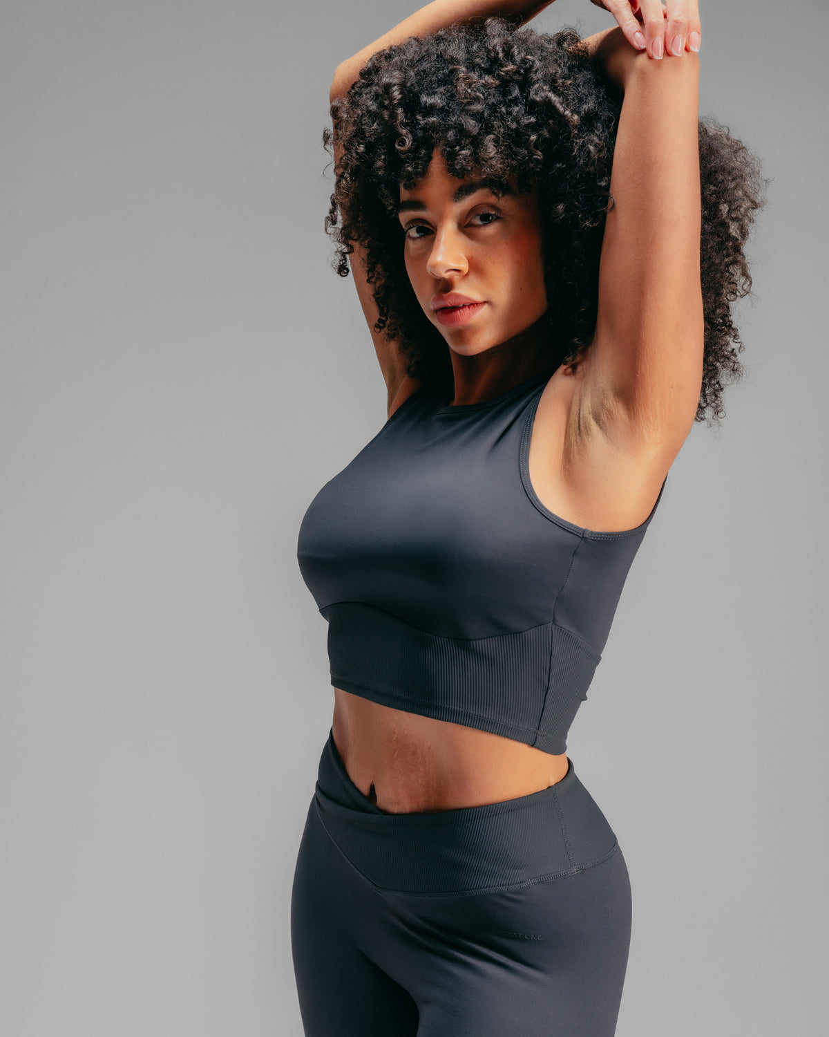 Crop Tank - Washed Black