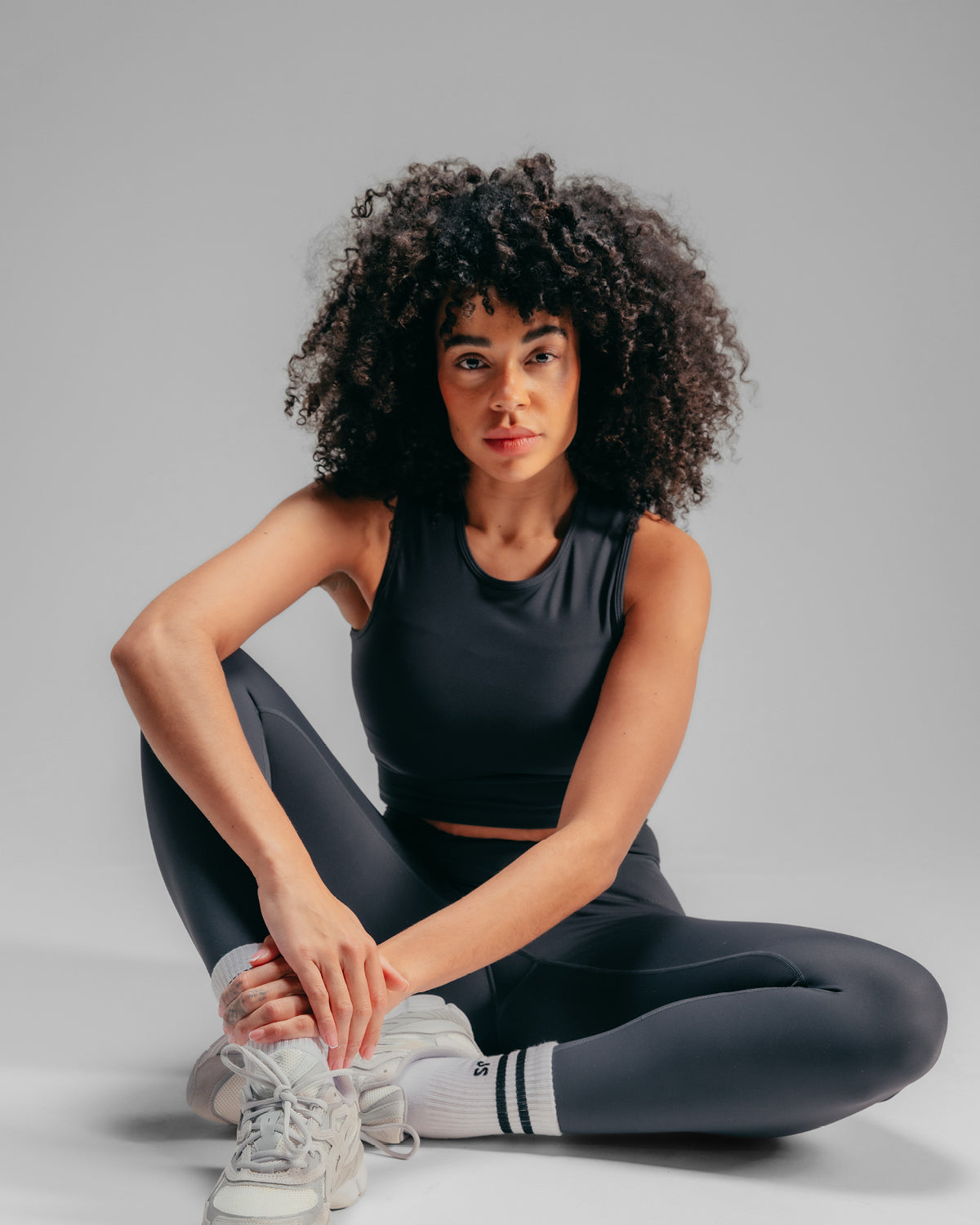 Crop Tank - Washed Black