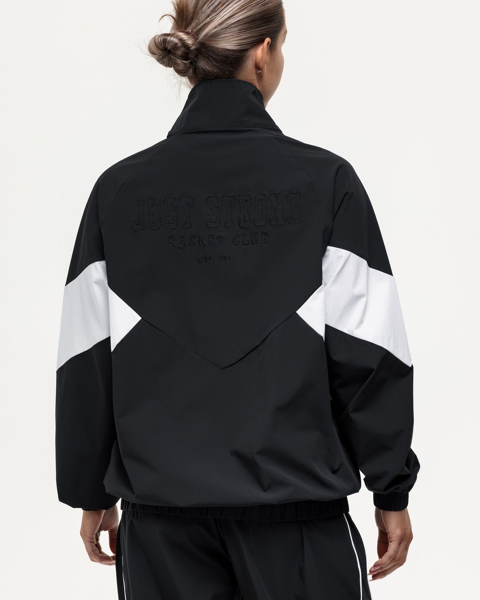 Courtside Track Jacket - Black/White