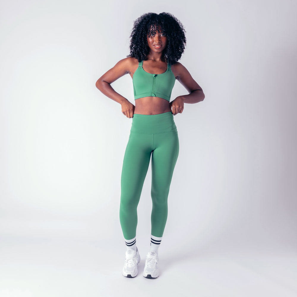 High Rise Genesis Leggings - Emerald Green