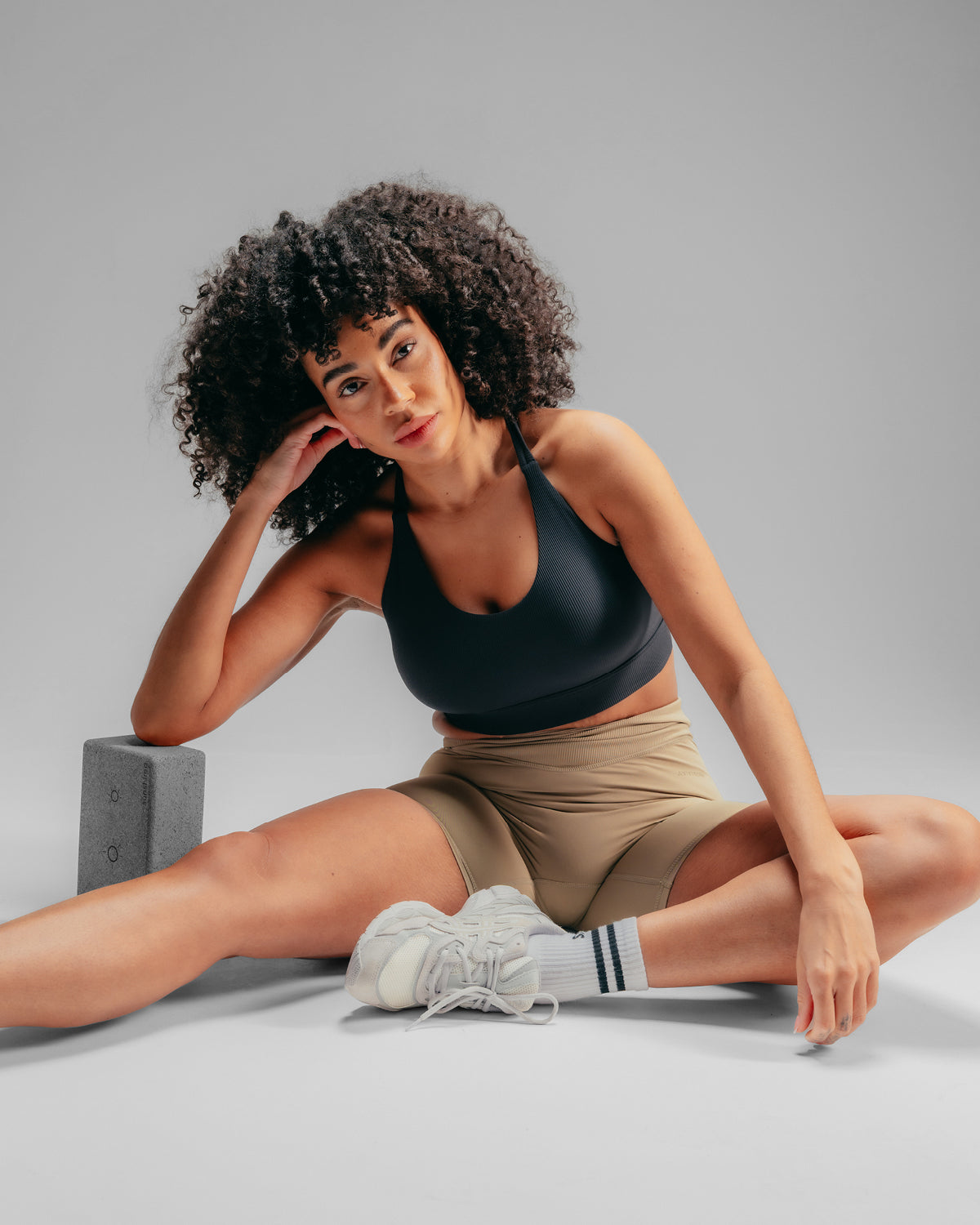 Wrap Over Cycle Shorts - Mocha