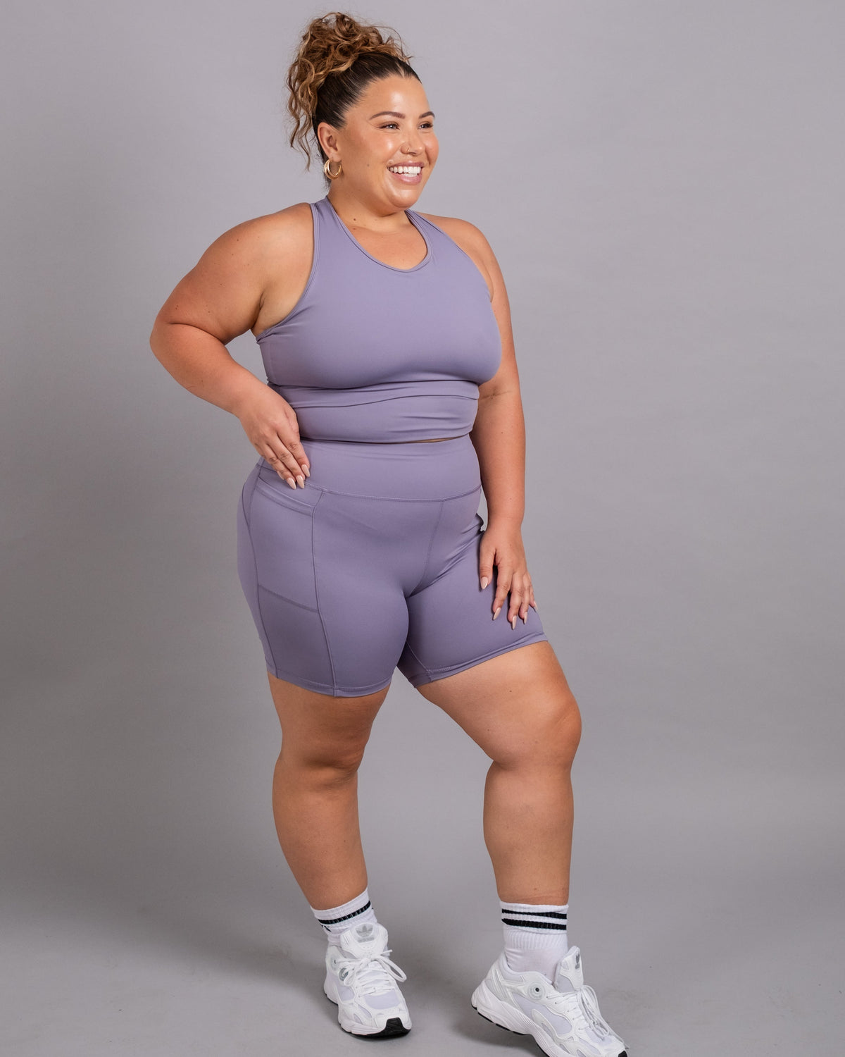 Swift Crop Vest - Purple Ash
