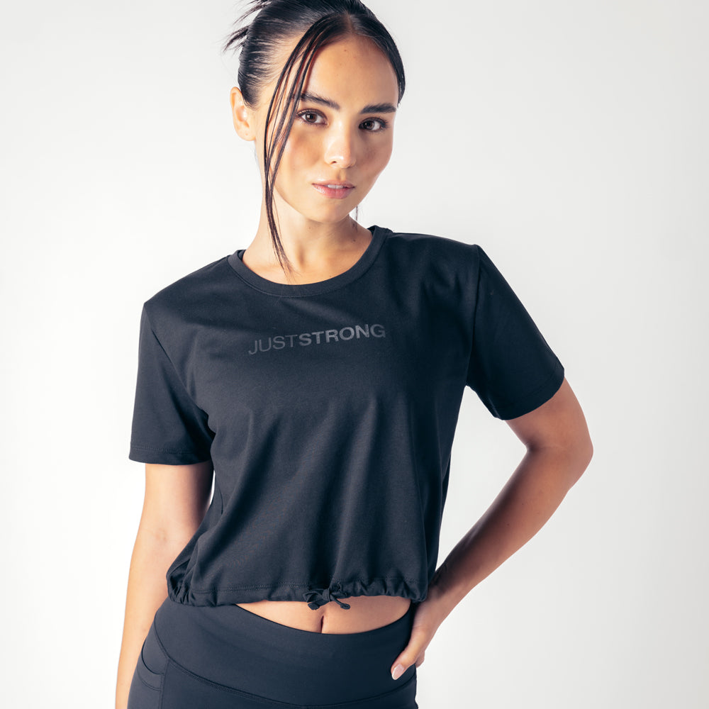 Everyday Drawstring Tee - Black Onyx