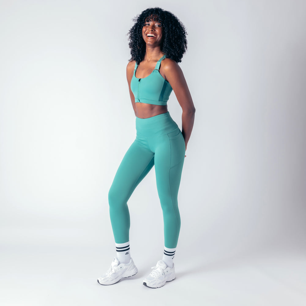 High Rise Genesis Leggings - Emerald Green