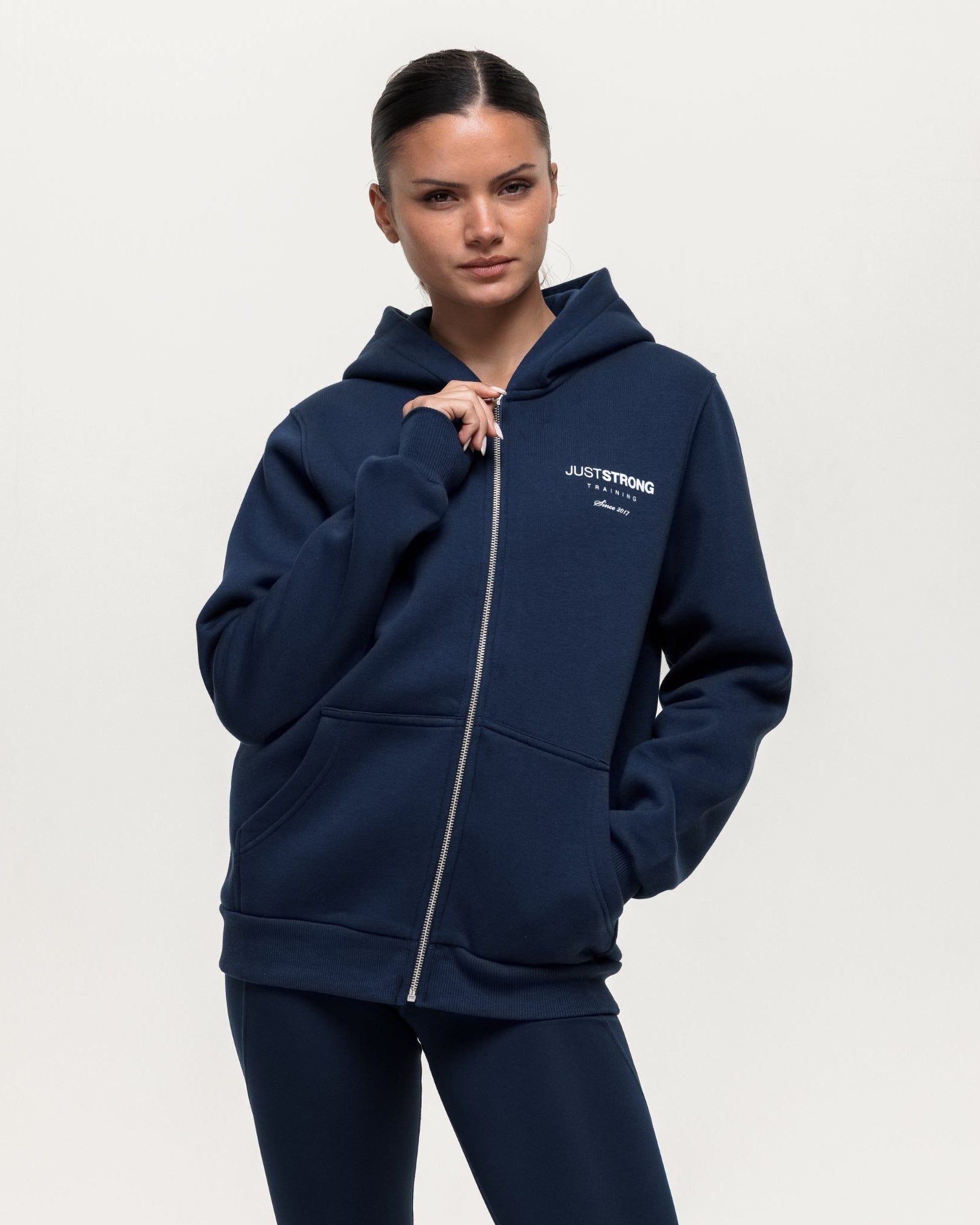 Training Essentials Motion Zip Hoodie - Navy