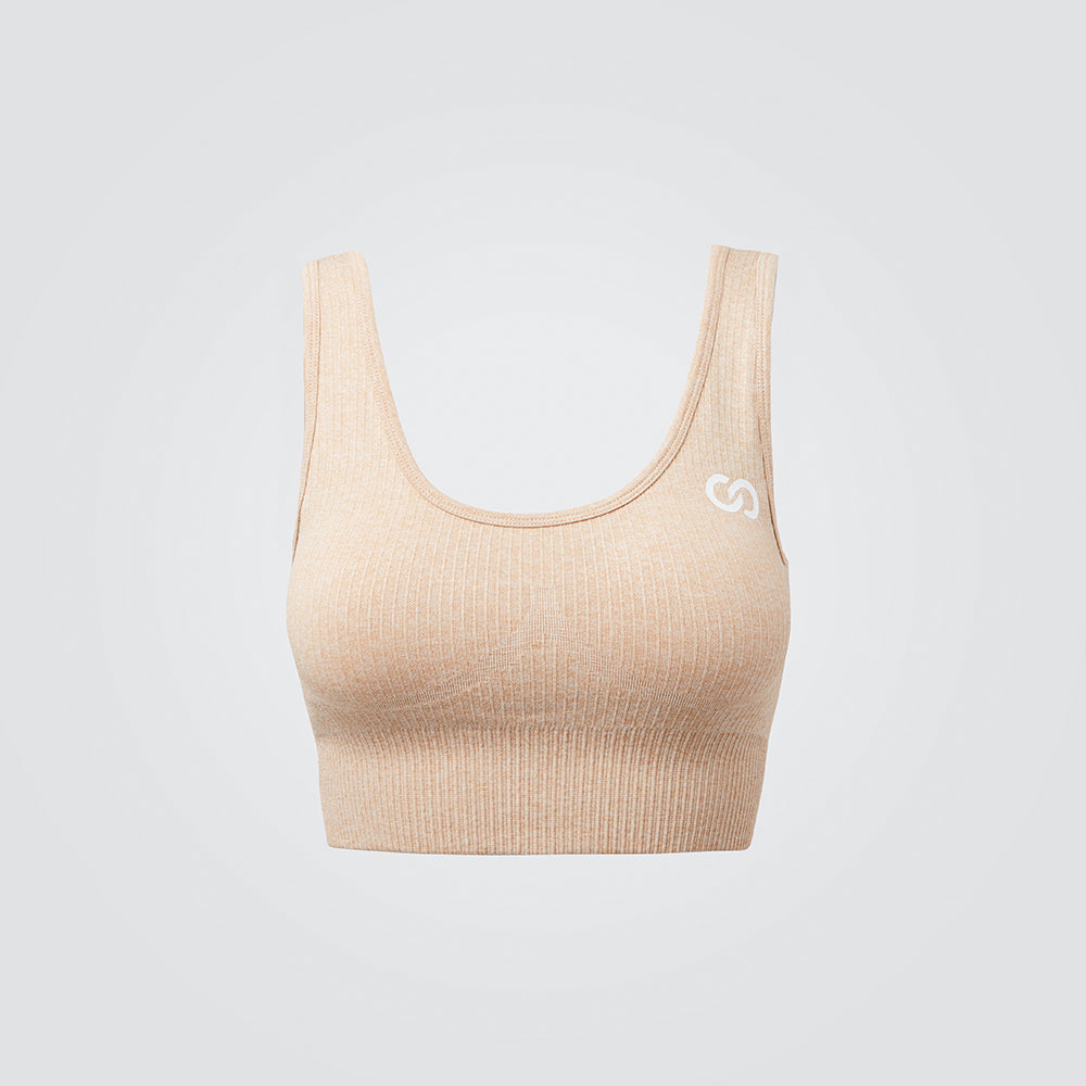Nude Ribbed Seamless Bra – Just Strong