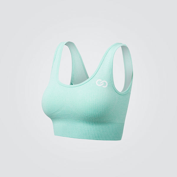 Peppermint Ribbed Seamless Bra – Just Strong