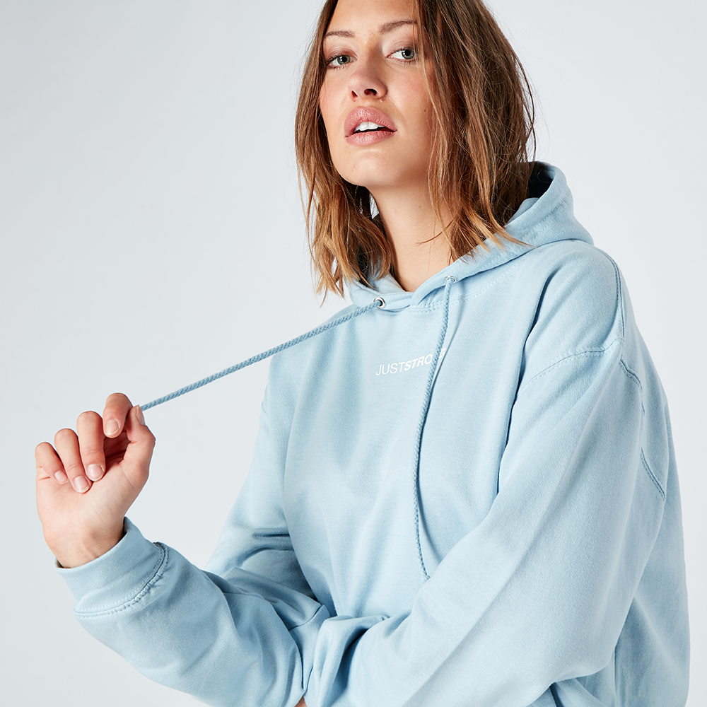 Light blue oversized clearance hoodie
